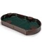 Brown HDPE Kids Sandbox with Built-In Seats Dust-Proof Cover Outdoor Play